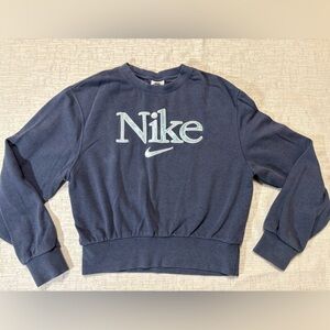 Nike Navy Sweatshirt with Logo women’s small